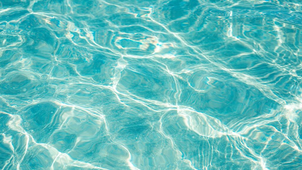 Teal water surface